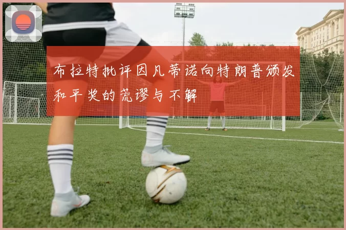 布拉特批评因凡蒂诺向特朗普颁发和平奖的荒谬与不解